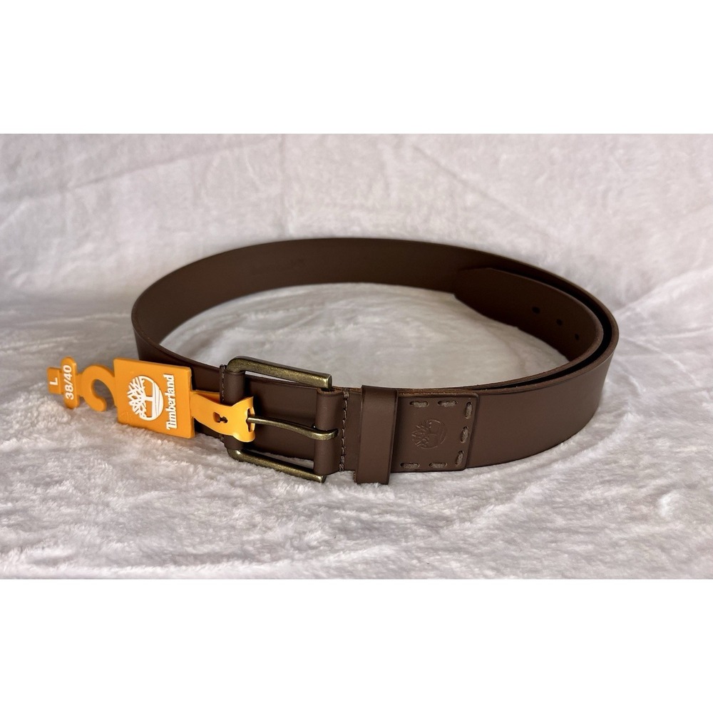 Timberland Men's Casual Genuine Leather‎ Belt Brown B75392  SIZE Lg 38-40 $55